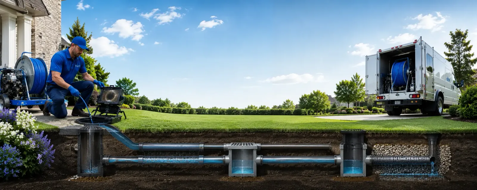 Outdoor drain cleaning information for Pelham, NC